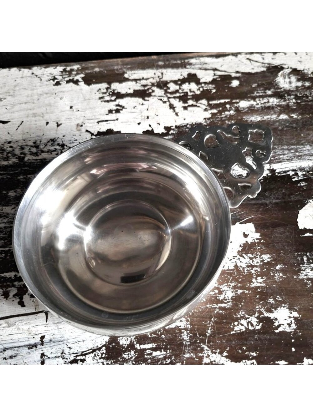 Vintage Williamsburg Restoration Stieff Pewter Porringer Bowl CW 15-13
